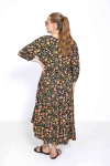 Long bohemian floral print dress