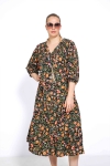 Robe longue bohème impression floral