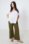 Blouse blanche avec broderie