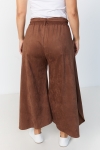 Jupe culotte uni effet daim