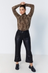 Faux leather 7/8 pants