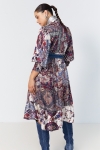 Bohemian style print shirt dress