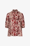 Printed shirt with lurex thread