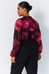 Printed voile blouse