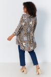 Printed tunic with lurex