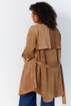 Corduroy trench coat