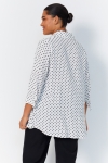 polka dot print trapeze shirt