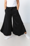 Plain suede effect culotte skirt