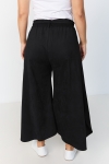 Plain suede effect culotte skirt