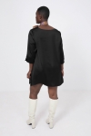 Trapeze tunic in plain satin effect