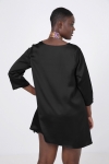 Trapeze tunic in plain satin effect