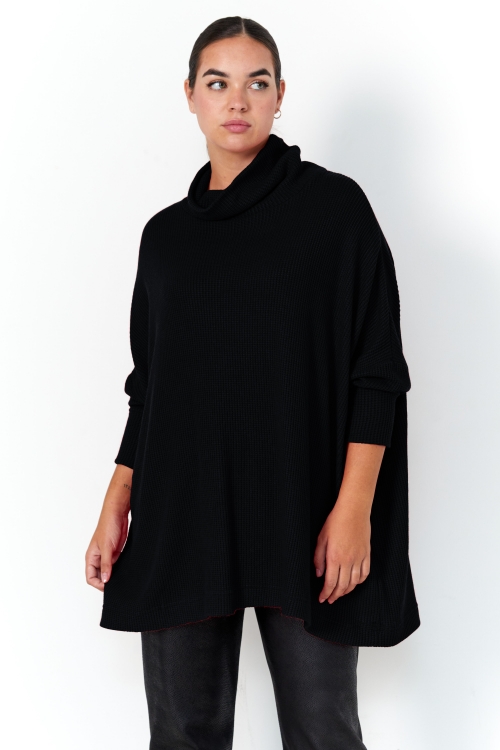 Pull oversize en maille unie