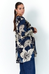 Long tunic in satin print