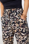 Straight cut animal print pants