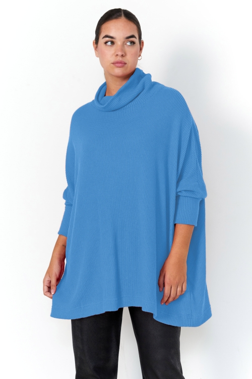 Pull oversize en maille unie