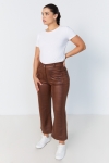 Faux leather 7/8 pants