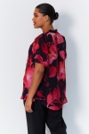 Chemise avec plis plats impression floral