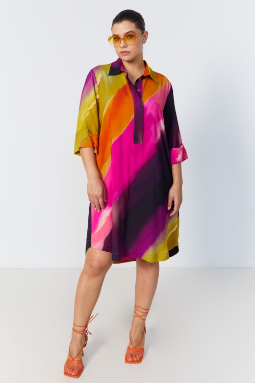 Gradient print dress