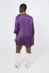 Trapeze tunic in plain satin effect