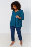 plain voile shirt with flat pleats