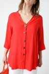 Chemise en viscose bouton bois