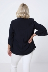 Fluid crepe jacket