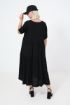 Bohemian style plain long dress