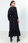 Astro print long dress