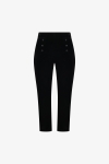 Pantalon en velours lisse stretch uni