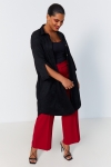 Long shirt in scuba suede - flowing elegance
