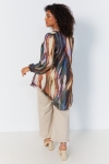 Gradient print voile tunic