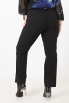 Eco-responsible bengaline pants with ribbed cutout on the back