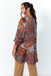 Long tunic in satin print