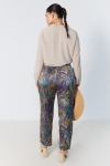 Satin print pants