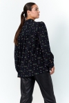 Astro pattern printed viscose shirt