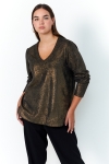 Pull fin en maille lurex