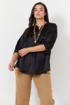 Plain satin blouse