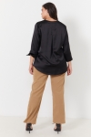 Plain satin blouse