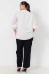 Plain voile blouse with lace