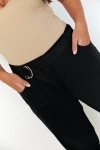 Pantalon droit en twill effet peau de peche