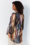 Gradient print voile tunic