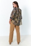 Lightweight shirt in lurex cotton print