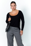 Ribbed knit t-shirt