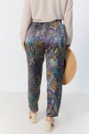 Satin print pants