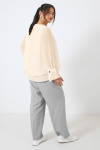 Plain voile blouse in overlay