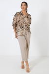 Zebra print voile shirt