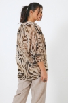 Zebra print voile shirt