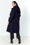 Long waterproof trench coat with hood