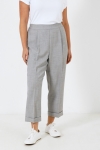 7/8 tailored trousers in plain with turn-ups