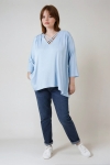 Tunic in plain fine knit.